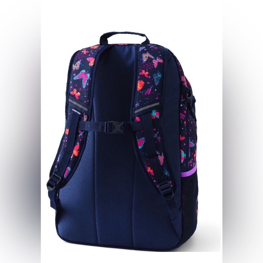 Lands’ End Butterfly Backpack Dark Blue - Picture 11 of 13